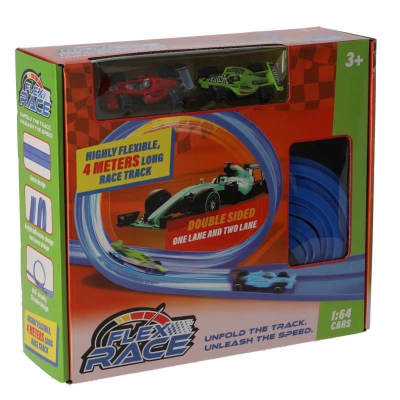 RACEBAAN FLEXIBEL 4 METER BLAUW - 369 6630 - 369-6630