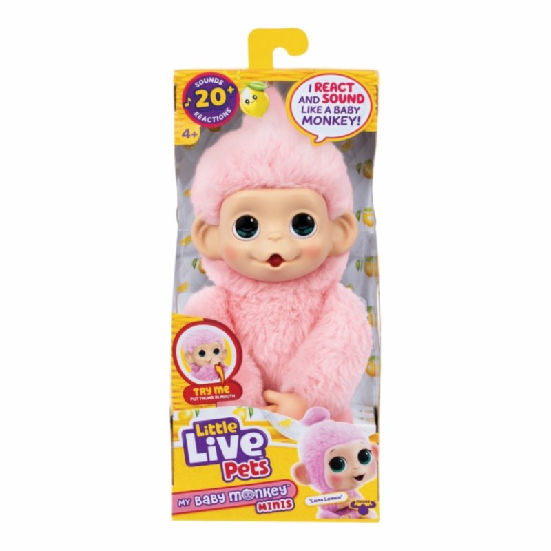 LITTLE LIVE PETS MY BABY MINI MONKEY LUN - 392 7646 - 392-7646