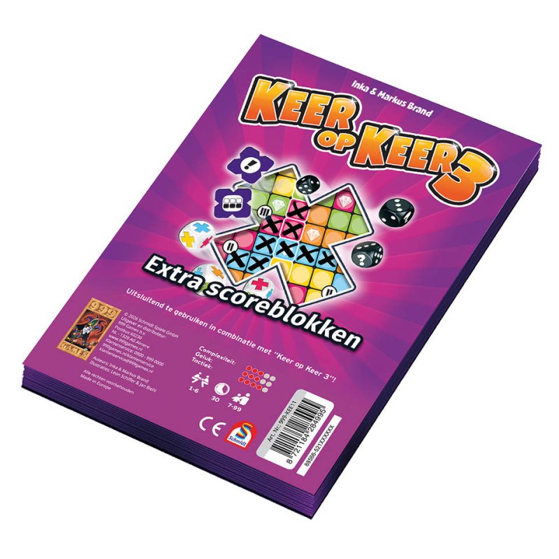 SPEL SCOREBLOKKEN KEER OP KEER 3 TWEE ST - 4004094018619 - 610-4995