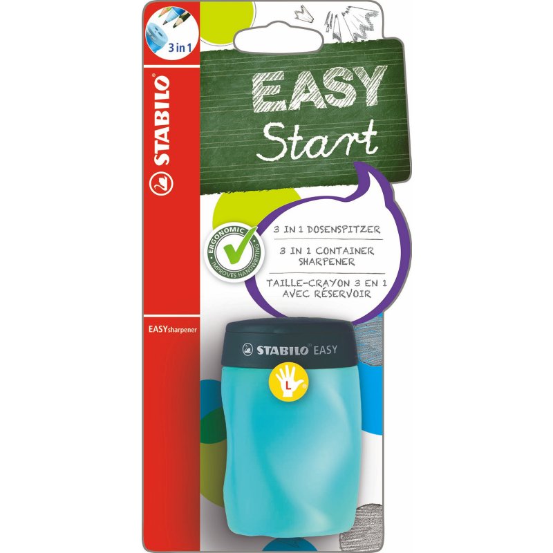 STABILO EASY 3 IN1 PUNTENSLIJPER L BLAUW - 4006381415941 - 4006381415941