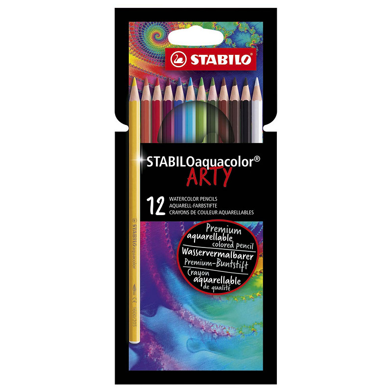 STABILO AQUACOLOR ARTY ETUI 12 STUKS - 4006381547185 - 1068624