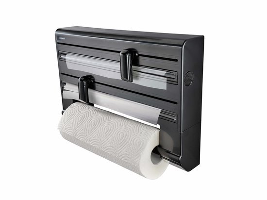LEIFHEIT TRIO KEUKENROLHOUDER BLACK - 4006501257949 - *0010260903