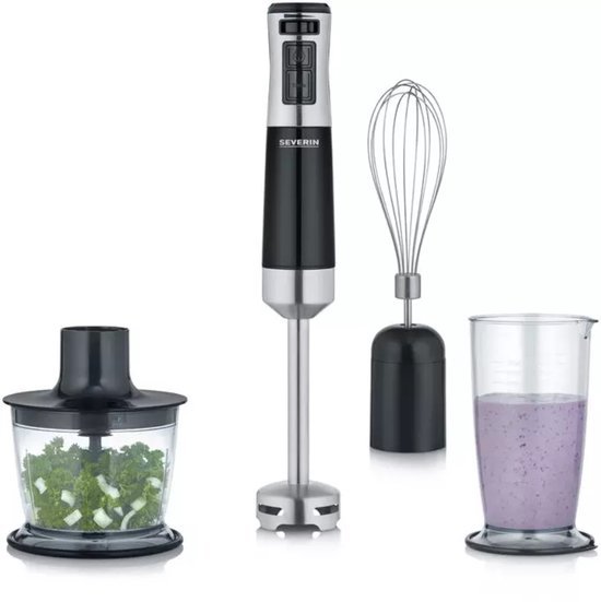 SEVERIN STAAFMIXER SET 600W RVS / ZW - 4008146040689 - 5303063