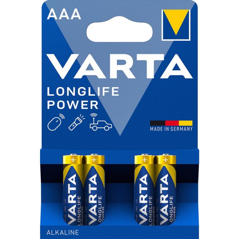 VARTA BATTERIJEN AAA S/4 - 4008496559749 - 1719485