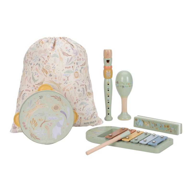 LD MUZIEKSET GROEN FSC SAFARI FRIENDS - 401 4735 - 401-4735