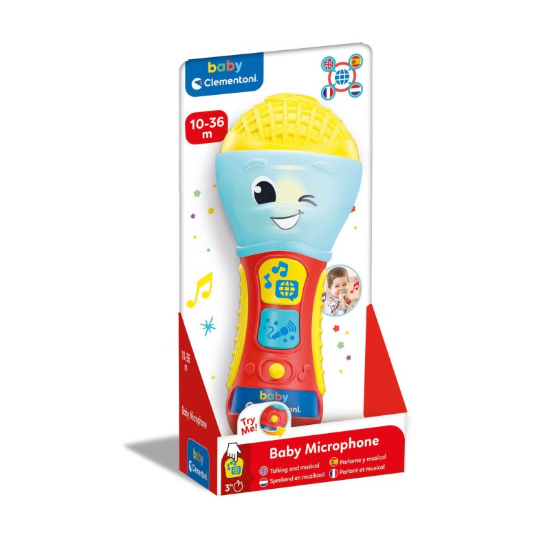 CLEMENTONI BABY MICROFOON - 401 7522 - 401-7522