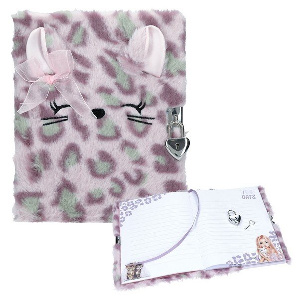 TOPMODEL COSY CAT DAGBOEK MET SLOT LILA - 4010070744106 - 0014200