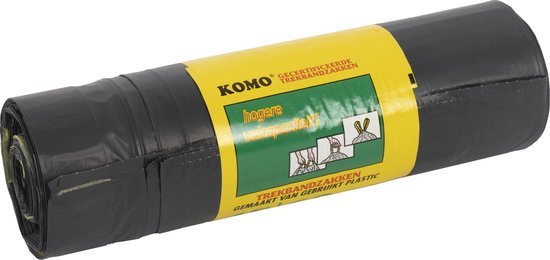KOMO VUILNISZAKKEN 60L 15 STUKS TREKBAND - 4014110514551 - 102-4551