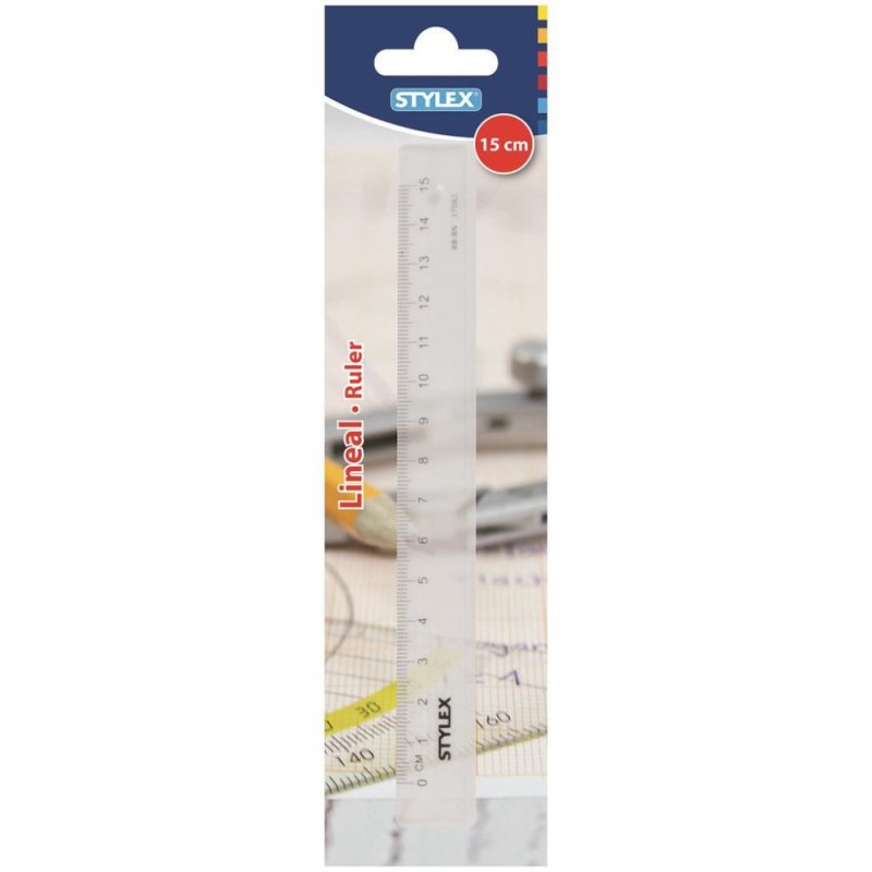 STYLEX LINEAAL 15CM TRANSPARANT - 4044186370119  - *0010185890