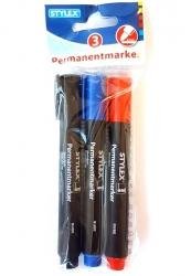 PERMANENTMARKER 3 STUKS ZW/BL/RO - 4044186481006 - 1409001