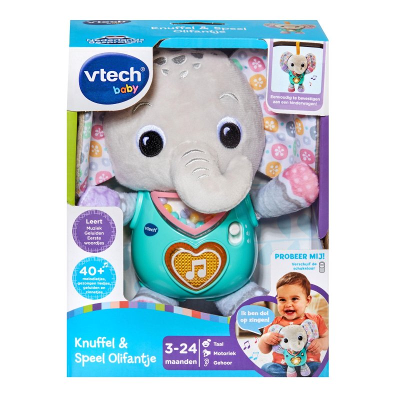 PC VTECH BABY KNUFFEL &amp; SPEEL OLIFANTJE - 405 6723 - 405-6723