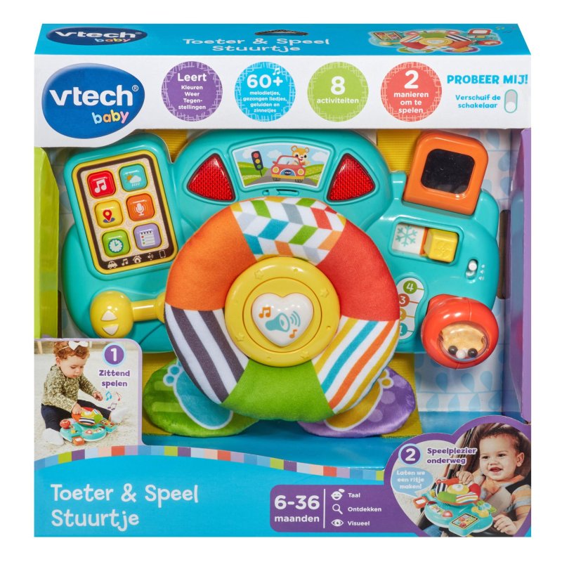 PC VTECH BABY TOETER &amp; SPEEL STUURTJE - 405 7523 - 405-7523