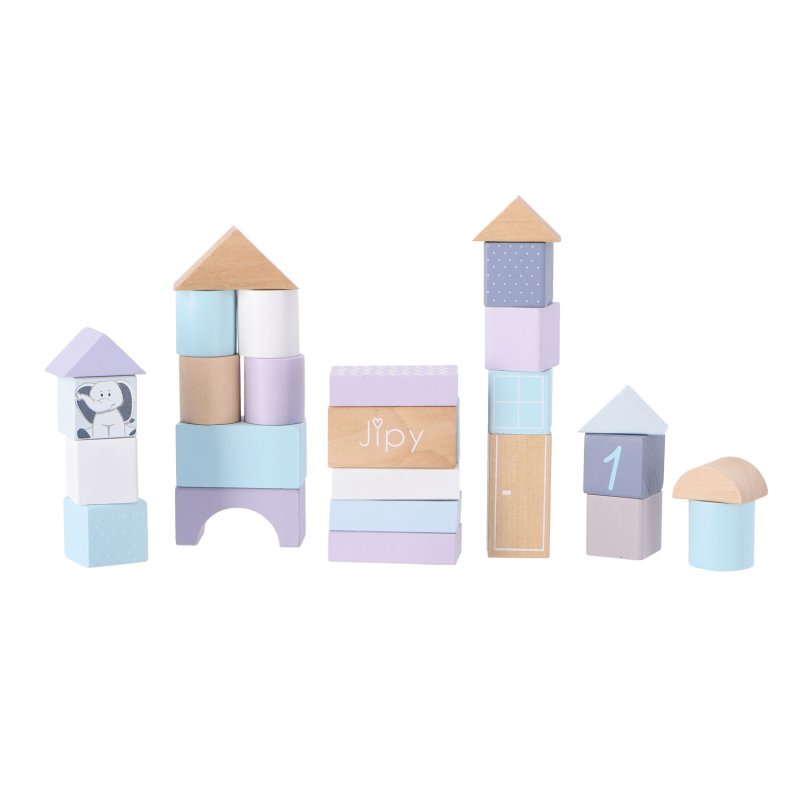 JIPY BLOKKENDOOS HOUT UNI - 410 3060 - 410-3060