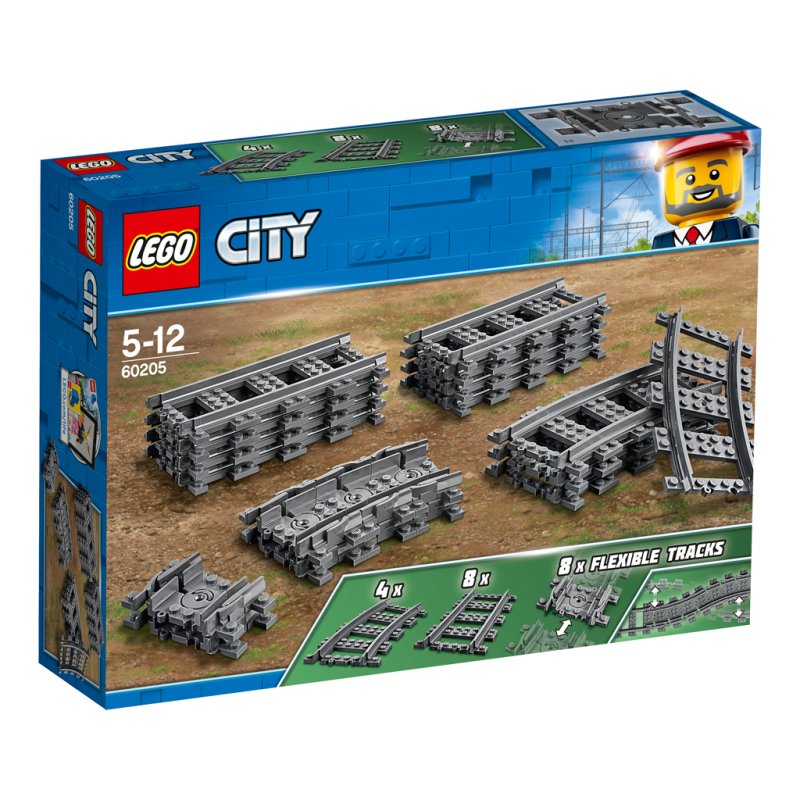 LEGO CITY 60205 TREINRAILS - 411 0205 - 411-0205
