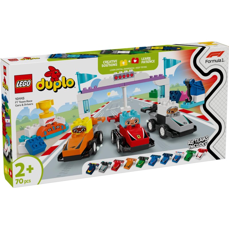 LEGO 10445 DUPLO F1 TEAM RACEWAGENS EN C - 411 0445 - 411-0445