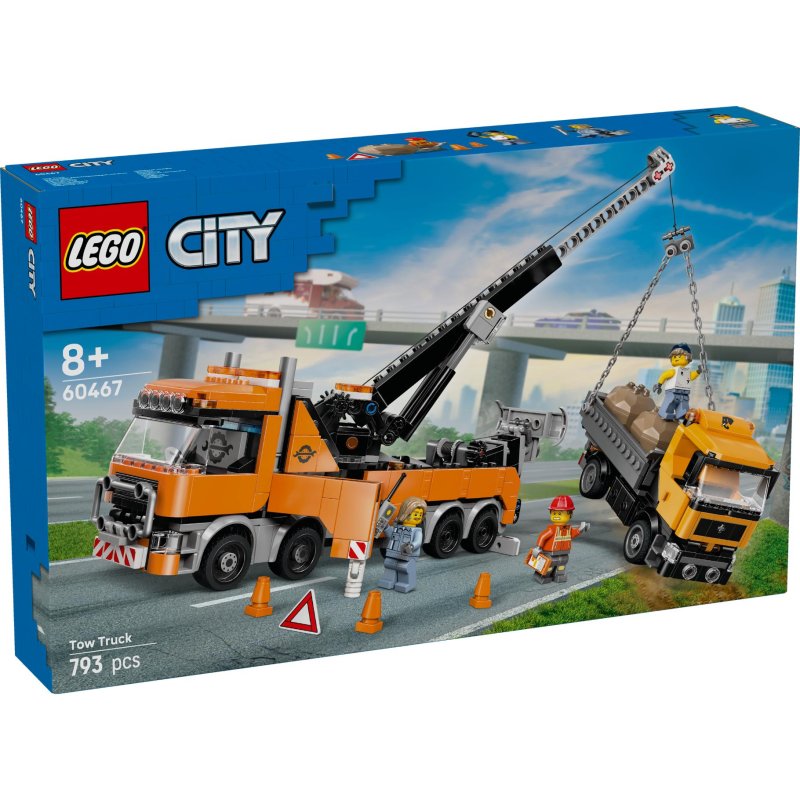 LEGO 60467 CITY ZWARE SLEEPWAGEN MET KRA - 411 0467 - 411-0467
