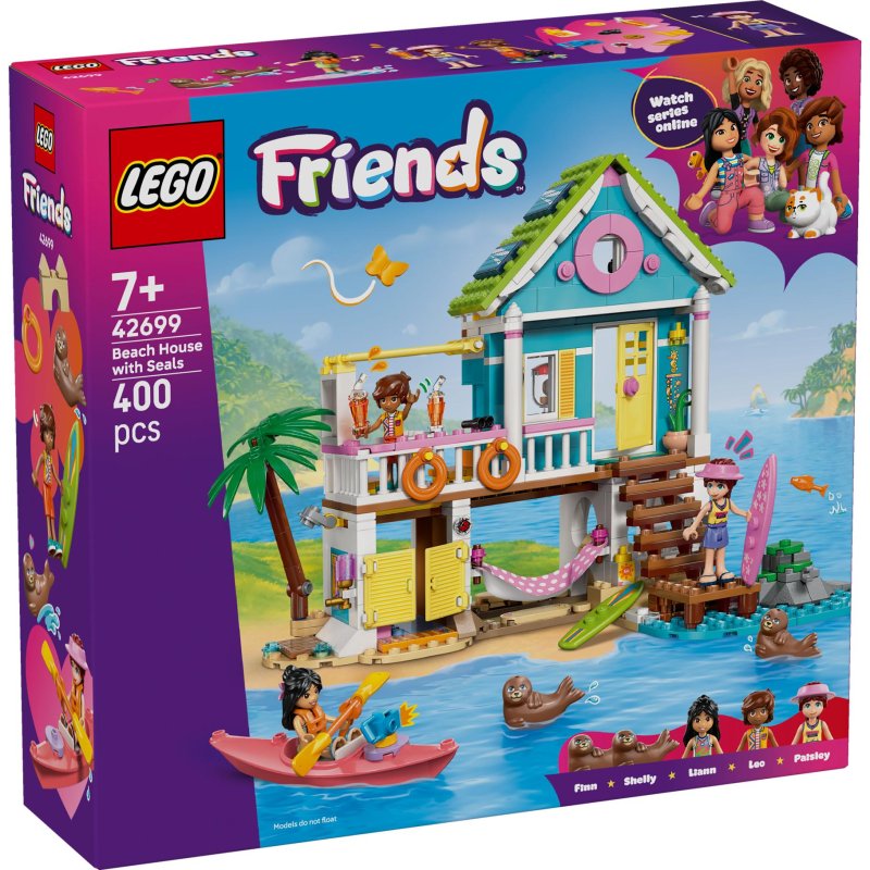 LEGO FRIENDS STRANDHUIS MET ZEEHONDEN - 411 0490 - 411-0490
