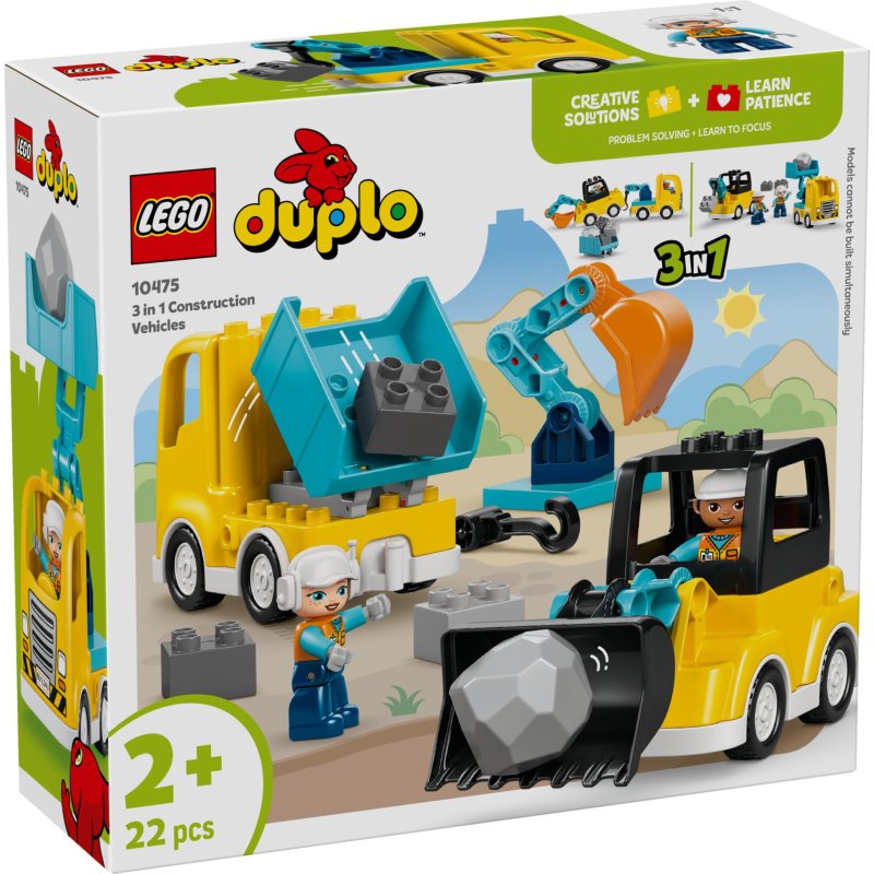 DUPLO TOWN 10475 3-IN-1 BOUWVOERTUIGEN - 411 2022 - 411-2022