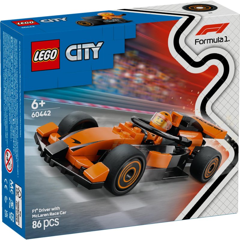 LEGO 60442 CITY F1 COUREUR MET MCLAREN R - 411 2489 - 411-2489
