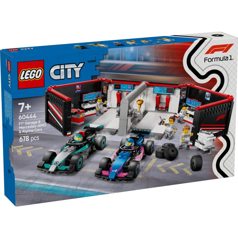 LEGO 60444 CITY F1R GARAGE MET MERCEDES- - 411 2502 - 411-2502