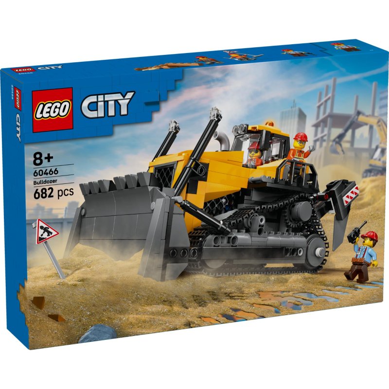 LEGO 60466 CITY GELE BULLDOZER - 411 2656 - 411-2656