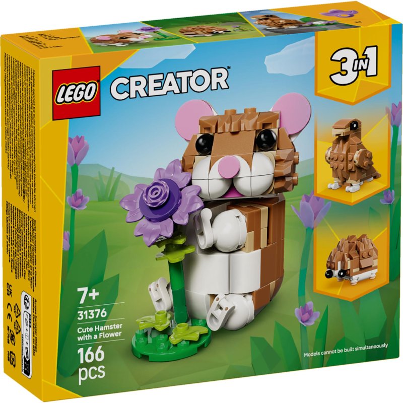 LEGO CREATOR SCHATTIGE HAMSTER MET BLOEM - 411 3197 - 411-3197