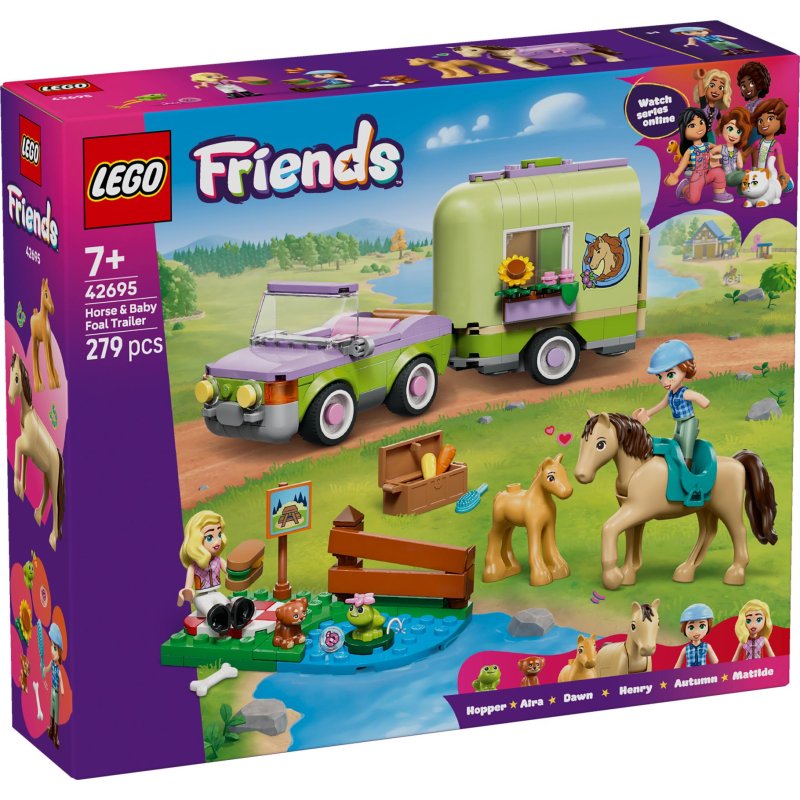 LEGO FRIENDS TRAILER MET PAARD EN VEULEN - 411 3265 - 411-3265