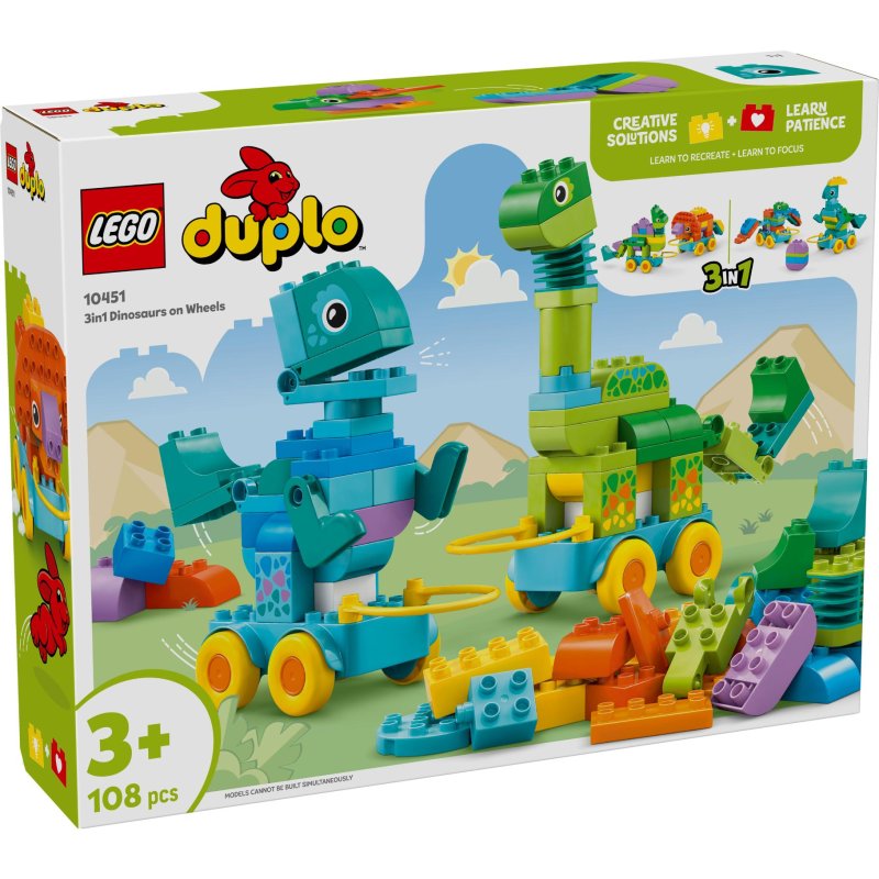 LEGO 10451 DUPLO TOWN 3IN1 DINOSAURUSSEN - 411 6647 - 411-6647