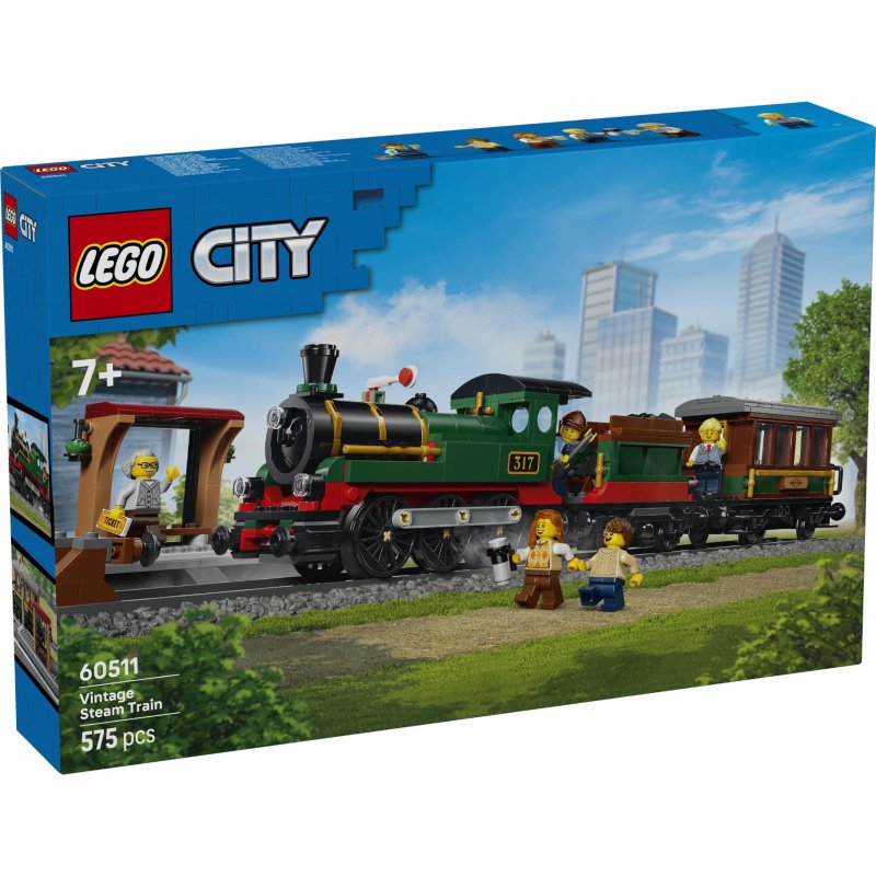 LEGO 60511 CITY TRAINS VINTAGE STOOMTREI - 411 7949 - 411-7949