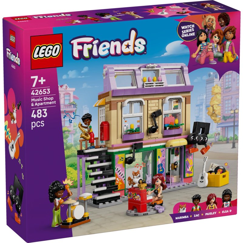 LEGO 42653 FRIENDS MUZIEKWINKERL EN APPA - 411 8152 - 411-8152