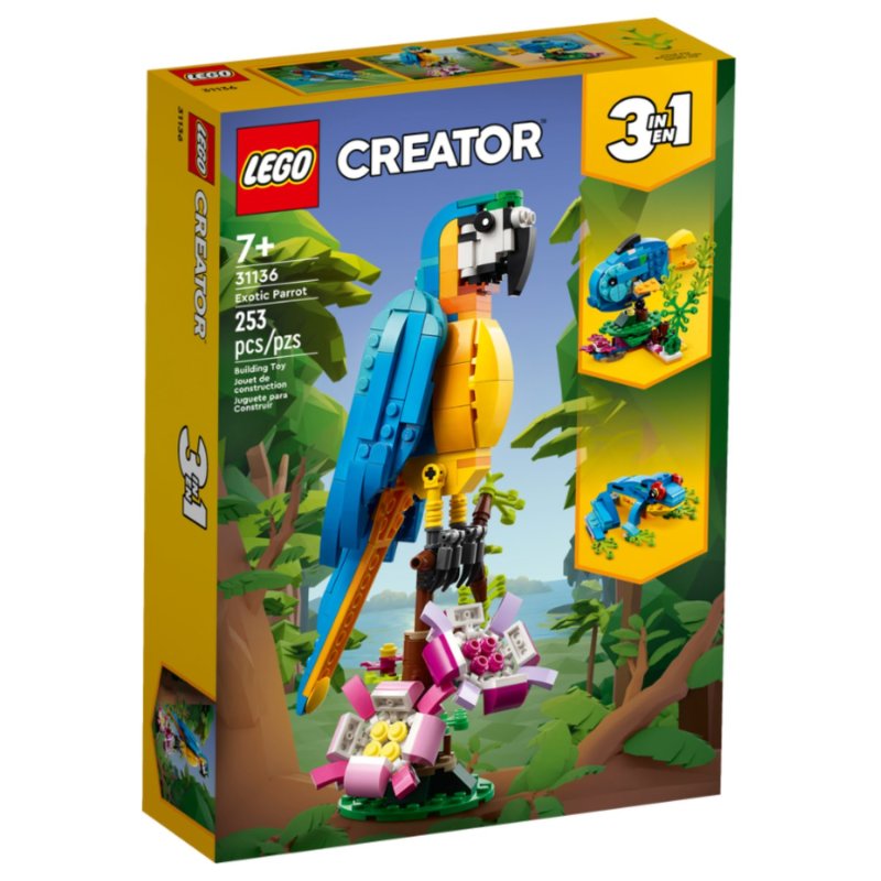 LEGO 31136 CREATOR EXOTISCHE PAPEGAAI - 411 8950 - 411-8950