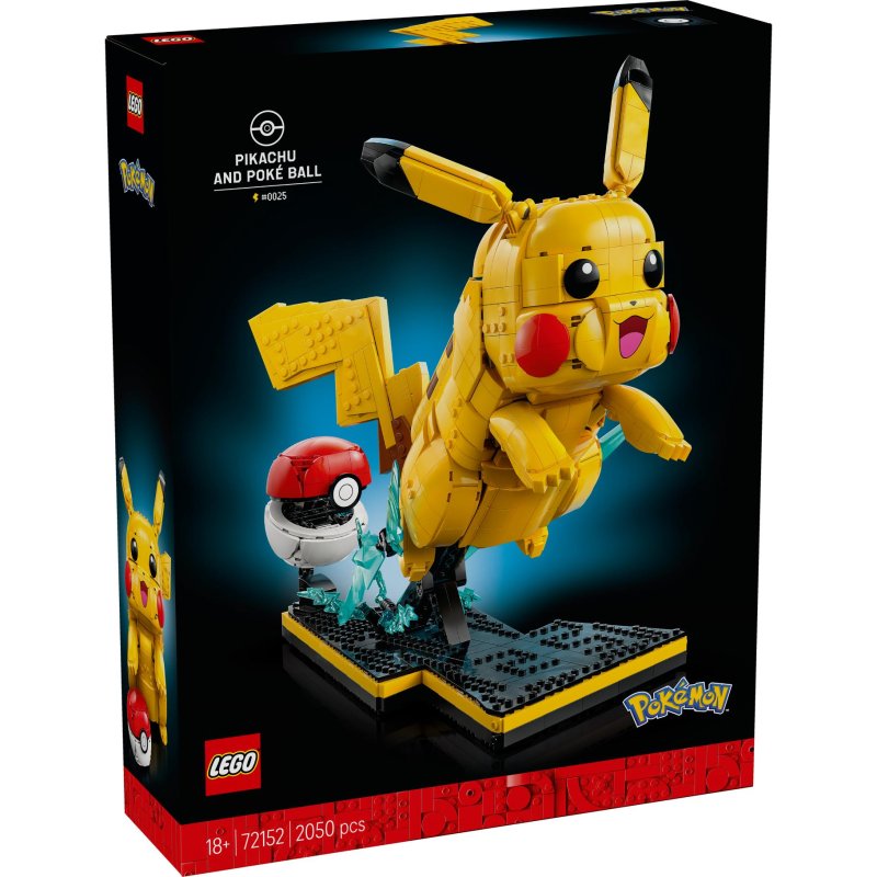 LEGO 72152 POKEMON PIKACHU EN POKEBALL - 411 9271 - 411-9271