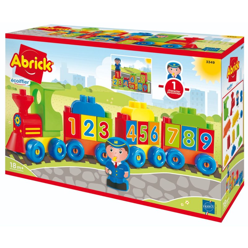 TREIN CIJFERS EN BLOKKEN ABRICK - 413 3349 - 413-3349