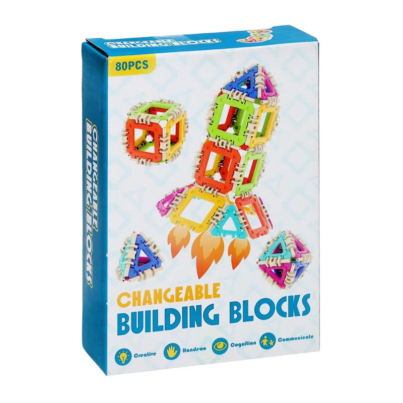 BOUWBLOKKEN SET 80 STUKS - 413 9626 - 413-9626