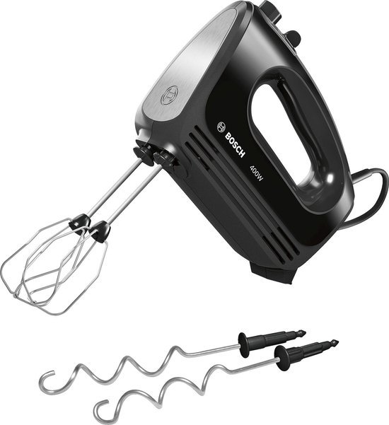 BOSCH HANDMIXER CLEVER 400W ZWART/RVS - 4242002945132 1 - MFQ2420B