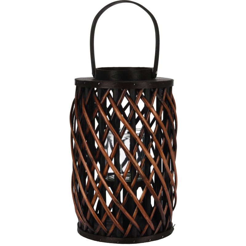 HOME EN STYLE LANTAARN RIET BRUIN 40CM - 438900060 assorted 001  - 438900060