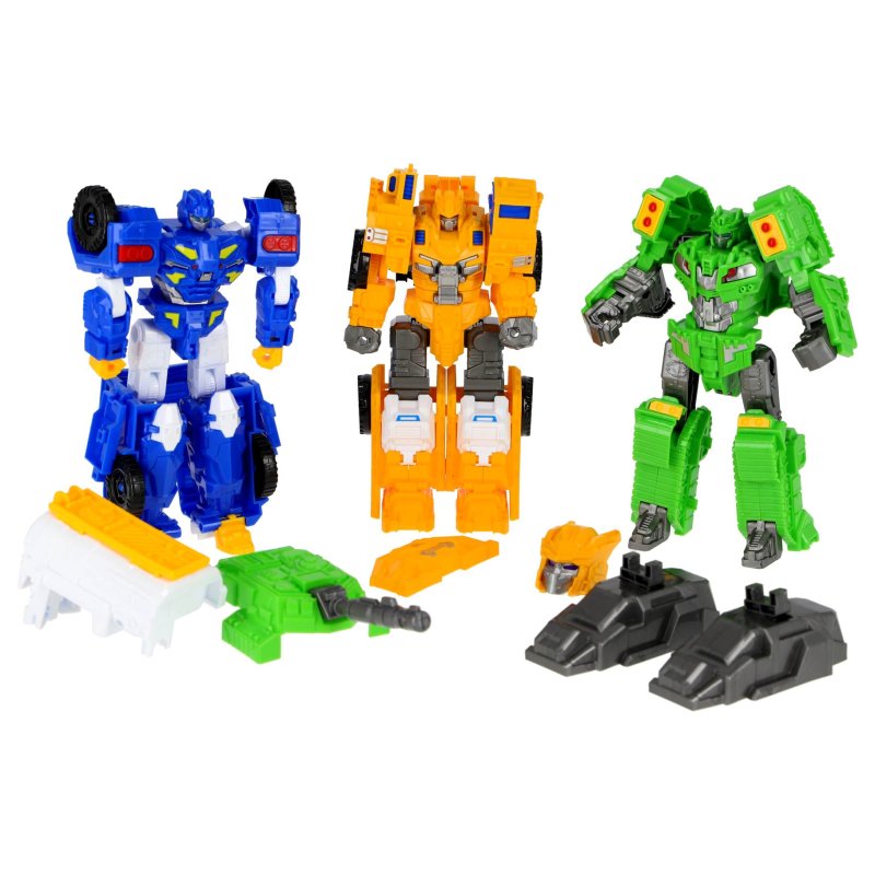 MEGA SET ROBOT TRANSFORMEER 3DLG GEEL - 439 2832 - 439-2832