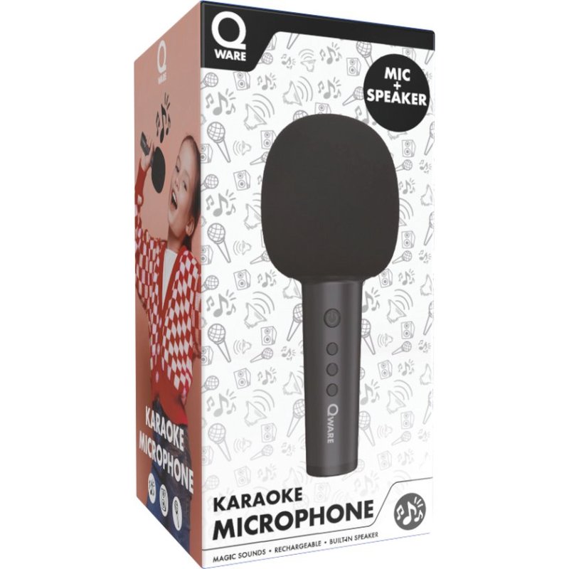 QWARE KARAOKE MICROPHONE BLACK - 445x840 - QWSNDKM50BL