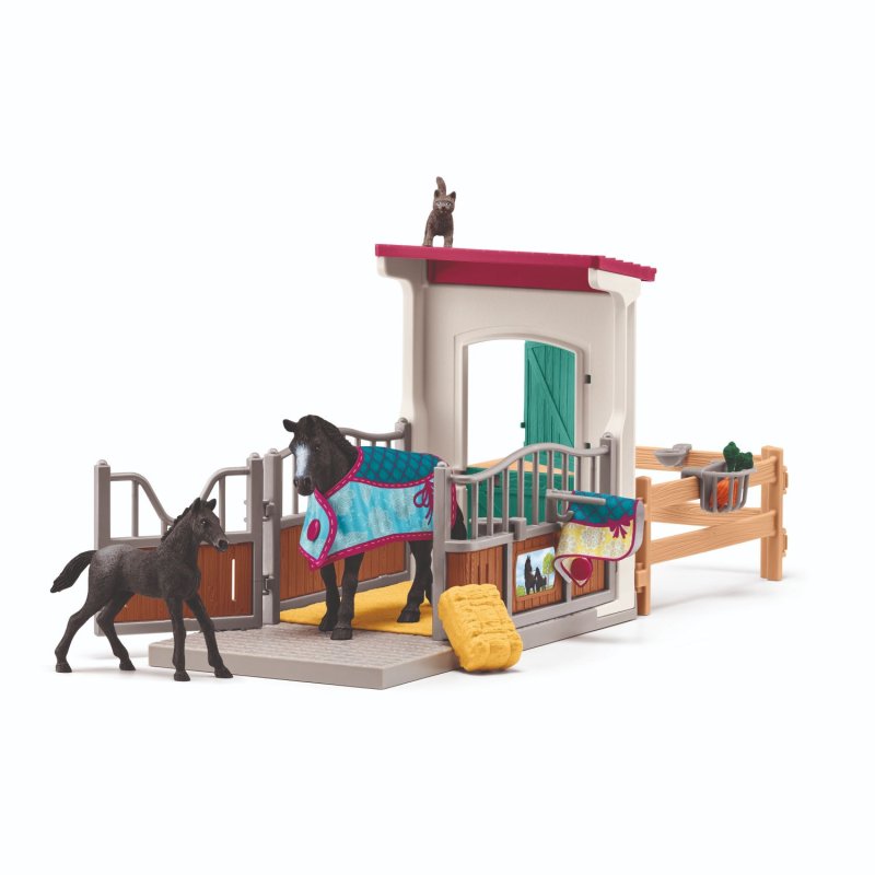 SCHLEICH 42611 HORSE BOX WITH MARE AND F - 446 2611 - 446-2611