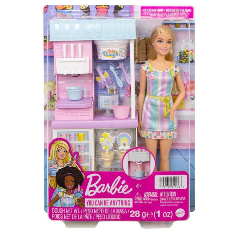 BARBIE ICE CREAM SHOPKEEPER PLAYSET - 466 5863 - 466-5863