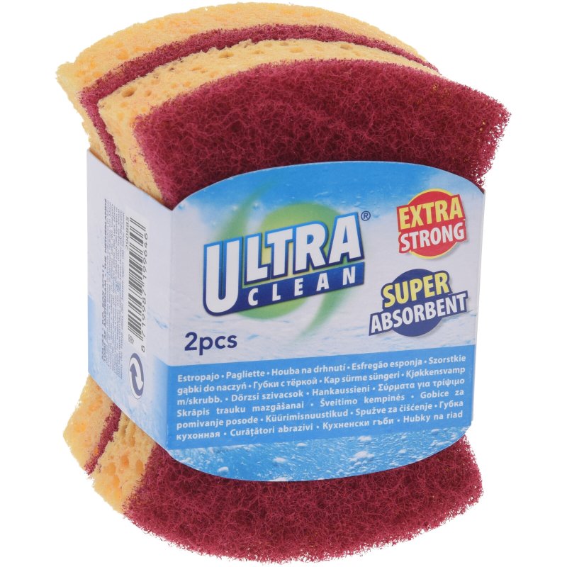 SCHUURSPONS 2X ULTRA CLEAN EXTRA STERK - 488000040 assorted 001  - 48800040