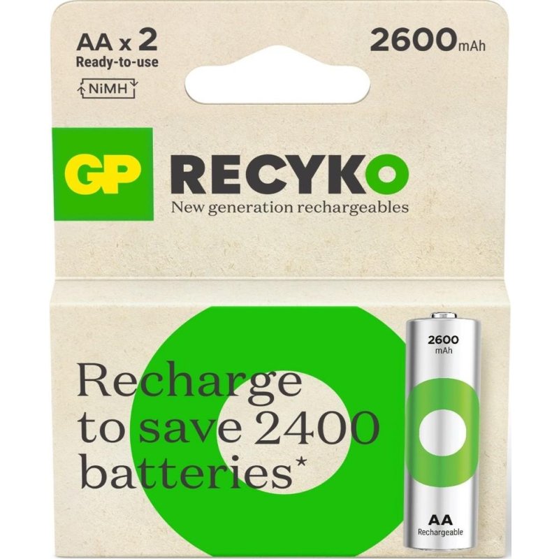 GP AA OPL.BATTERIJ 2600 MAH - 4891199212567 - *0010262690