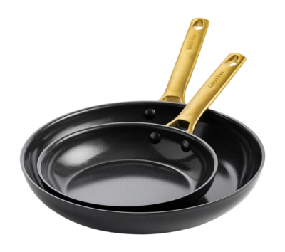 GREENPAN PADOVA GOLD BLACK SET 20+26CM - 4894871046634 - *0010264425
