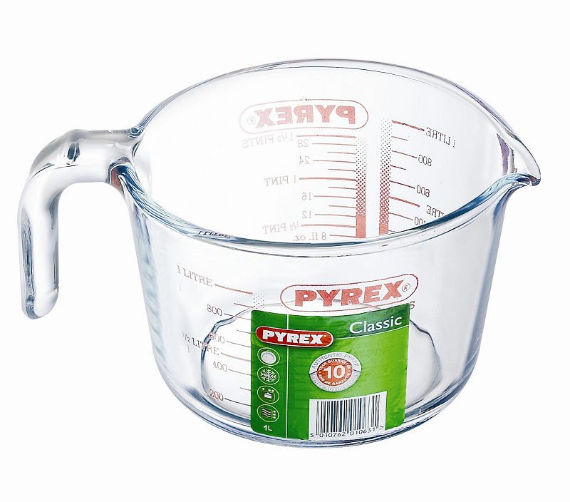 PYREX MAATBEKER 1 LITER GLAS - 5010762010648 - 101-0648
