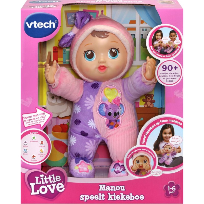 VTECH LITTLE LOVE MANOU SPEELT KIEKEBOE - 505 5382 - 505-5382
