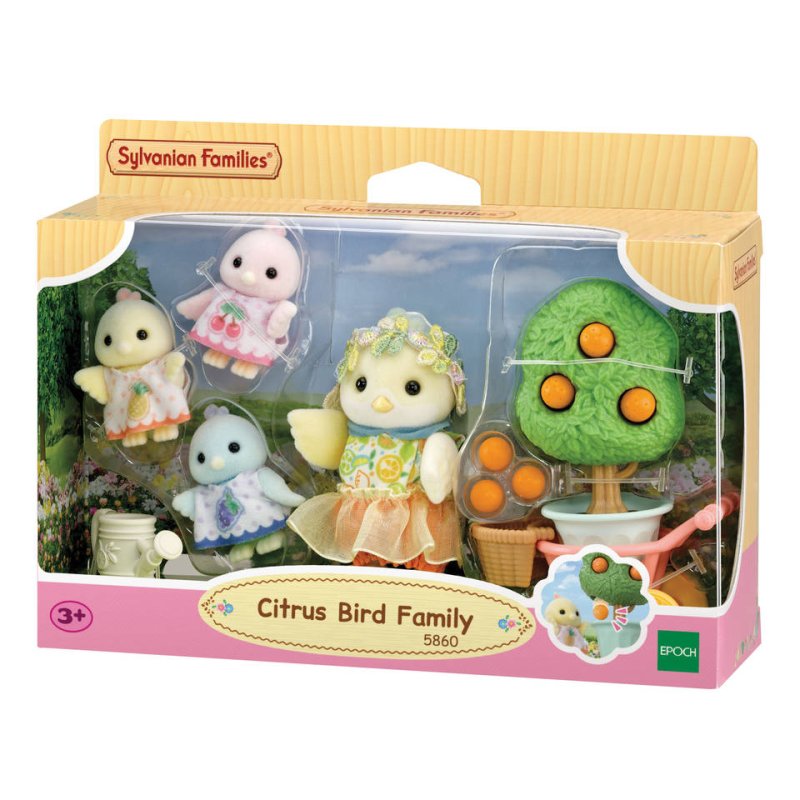 SYLVANIAN FAMILES CITRUS BIRD FAMILY SET - 5054131058602 - 5860