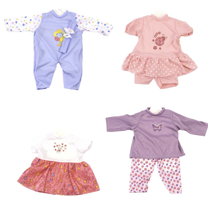 POPPENKLEDING 40 CM 4 ASSORTI - 549 0046 - 549-0046