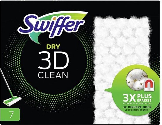 SWIFFER 3D CLEAN VLOER DROOG 7ST - 550x424 - *0010247170