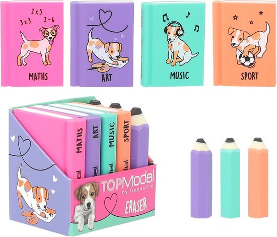 TOPMODEL GUMSET MINI BOEKEN/POTLODEN - 550x470 - 0012443