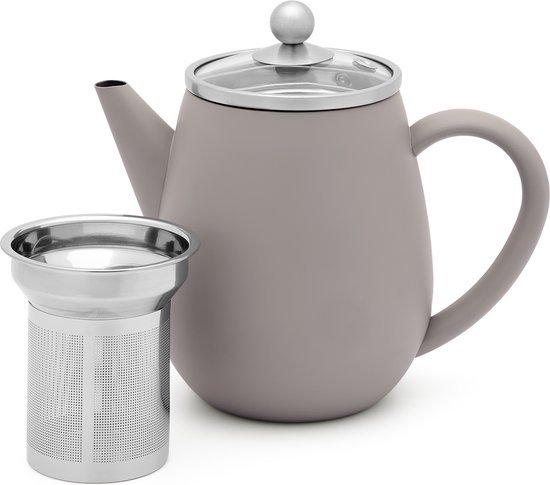 BREDEMEIJER EVA THEEPOT 0,5 LITER GREY - 550x485 1 - *0010252140